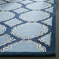 thumbnail image 3 of SAFAVIEH Bella Kaitlyn Geometric Circles Wool Area Rug, Navy/Blue, 4' x 6', 3 of 6