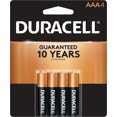thumbnail image 1 of Duracell 1.5V Alkaline Coppertop AAA Batteries, 4 Pack, 1 of 6