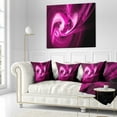 thumbnail image 3 of Designart Colored Smoke Spiral Purple - Abstract Throw Pillow - 18x18, 3 of 5