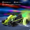 thumbnail image 2 of Mekek 24 V 8 mph Powered Ride-on Go-Kart, Green, 2 of 7