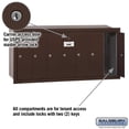 thumbnail image 4 of Salsbury Industries 3507ZRU Recessed Mounted Vertical Mailbox for use with USPS Lock, 7 Doors, Bronze, 4 of 4