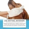 thumbnail image 4 of Pet Cleaning Gloves for Dogs Cats Quick Hair Removal Grooming Bath Brush Wet Wipes Alternative Gentle Care, 4 of 8