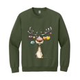 thumbnail image 3 of Retro Reindeer Christmas Sweatshirt, Cute Merry Christmas Sweatshirt, 3 of 5