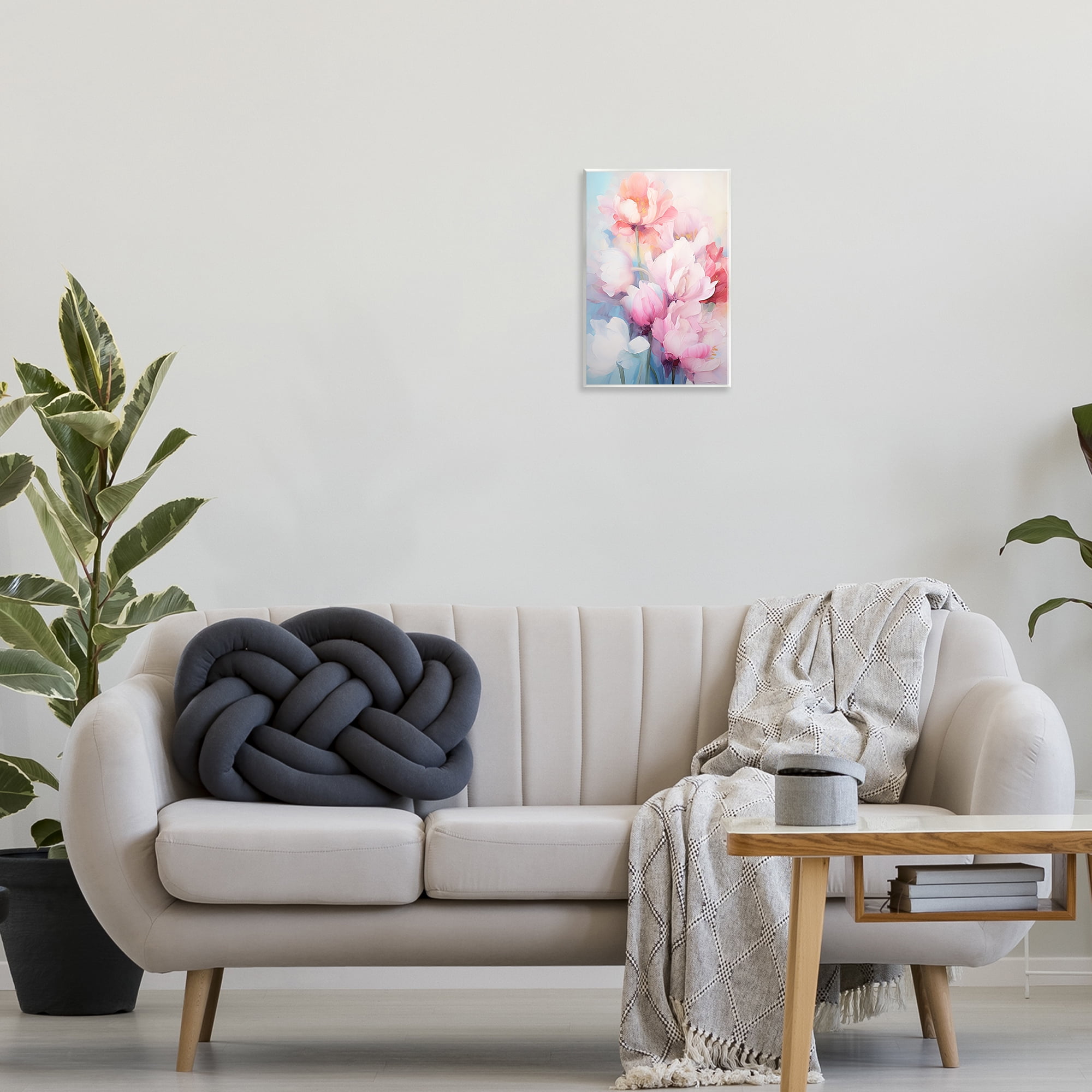 Stupell Industries Soft Tulip Blossoms Botanical & Floral Painting Unframed Art Print Wall Art, 10 x 15