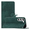 thumbnail image 2 of for Samsung Galaxy S23 Plus Wallet Case, Premium PU Leather Card/Photo Slots Shockproof Classic with Wrist Strap Cash Pocket Wallet Purse Slim Flip Case Cover for Samsung Galaxy S23 Plus, Green, 2 of 6