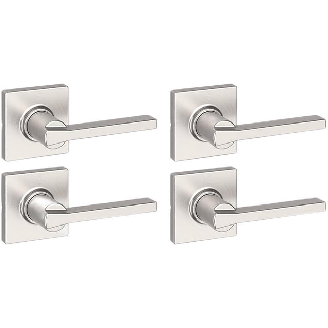 Poignée de Porte Mate Réversible Demi-Levier Factice Ne Se Retourne Pas Poignées de Porte Intérieures pour Porte de Garde-Robe Placard et Portes Françaises Poignée d'Armoire/poignées d'Armoire Déco Maison Moderne