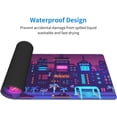 thumbnail image 4 of Purple Japanese City Gaming Mouse Pad XL 31.5×11.8 in Retro Pixel Neon Vaporwave Anime Street Extended Mousepad 30X80cm with Non-Slip Rubber Base Stitched Edge Large Desk Mat for Gamer Office Desk, 4 of 6