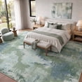thumbnail image 3 of CHITOOMA 8'x10' Area Rugs for Living Room, Machine Washable Abstract Distressed Rugs Indoor Neutral Carpet Rugs for Bedroom Dining Room Office with Non-Slip Backing, Stain Resistant, Green, 3 of 10
