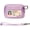 Light Purple, variant on The Iris Wallet for Women Mini Zip Card Case with Clear ID Window Zipper Coin Purse Lightweight Portable Keychain Wallet