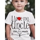 thumbnail image 1 of Youngsters' "I Love My Uncle" Graphic Tee - Cute Casual Short Sleeve Crew Neck T-Shirt for Boys, Soft Cotton Fabric, Spring/Summer Essential, Tween Boy Clothes, 1 of 6