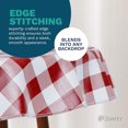 thumbnail image 6 of Tablecloth - Vinyl with Flannel Back, Round, Water Proof, Easy to Clean, Checked Blue Design Round, 6 of 7