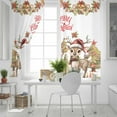 thumbnail image 4 of Hokiten Christmas Elk Blackout Curtains | Light Blocking Print Window Curtains, Deer Xmas Tree Botanical Balls Thermal Insulated Window Drapes for Living Room Kitchen Cafe (2 Panels, 104"W x 96"L), 4 of 7