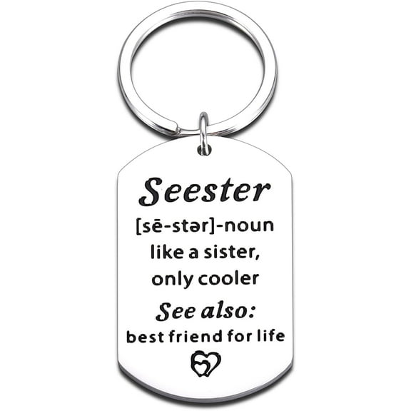 Funny Valentines Day Gifts for Sister from Sisters Brother, Big Sister Gifts, Sister Keychain for Women, Birthday Gifts Sister, Stocking Stuffers Sister Christmas Gifts