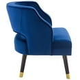 thumbnail image 2 of Modway Traipse Button Tufted Open Back Performance Velvet Armchair in Navy, 2 of 7