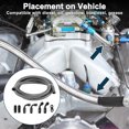 thumbnail image 2 of Unique Bargains AN-4 Fuel Line Kit 5ft Vacuum Hose Automotive Fuel Hose with Adapters 1 Set, 2 of 7