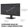 thumbnail image 5 of ViewSonic VG3456A 34 Inch 21:9 Ultrawide QHD 1440p IPS Monitor with Ergonomic Design, 100W USB C, Docking Built-in, Gigabit Ethernet RJ54 for Home and Office, 5 of 5
