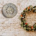 thumbnail image 3 of Outdoor Thermometer Clock Vintage Wall Clock Retro Decoration Station Hanging Clock Sun Moon Pattern Waterproof, 3 of 5