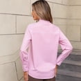 thumbnail image 6 of Striped Button Down Shirts for Women Dress Shirts Long Sleeve Casual Collared Office Work Shirt with Pocket, 6 of 6