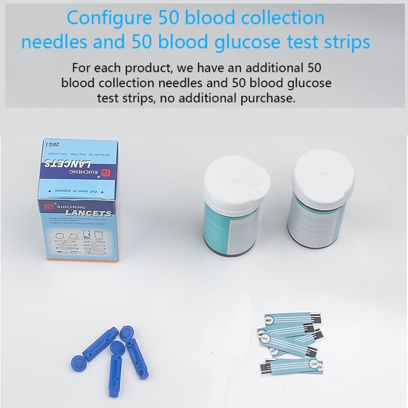 Accu Blood Glucose Meter Test Strips Lancets 50/100pcs kit