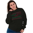 thumbnail image 5 of Xmas Holly Jolly Handsome Pattern Sweatshirt for Men or Women Brisco Brands S, 5 of 6