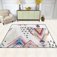 thumbnail image 3 of Dreamtimes Geometric Abstract Pattern Area Rug, 4'x5' Pet & Child Friendly Carpet for Living Room Bedroom Dining Room,Indoor Outdoor Soft Rug Washable Non Slip Comfortable Area Rug, 3 of 6