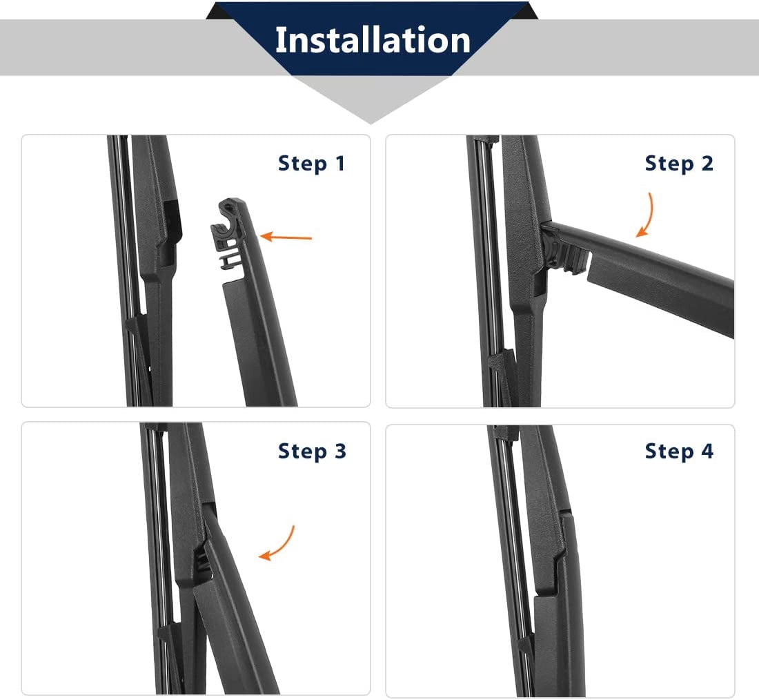Unique Bargains Car Rear Wiper Blade Arm Set 14" for Mazda CX-9 2009-2020