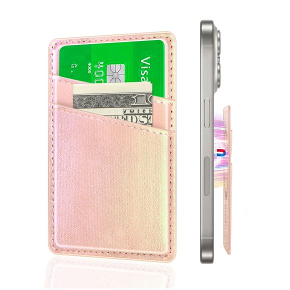 Billetera magnética para tarjetas Senose ultradelgada de 2 ranuras para iPhone