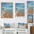 thumbnail image 4 of Designart "Seashell by the Turquoise Beach I" Nautical & Beach Floater Framed Canvas Wall Art, 4 of 7