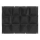 thumbnail image 3 of Bolsa de plantación para jardín, balcón, pared, plantas de flores verticales, macetero colgante, Color negro, 12 bolsillos, 3 of 8