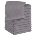 thumbnail image 2 of Linteum Textile 100% Cotton Premium Washcloths, 12x12 Inches [Pack of 12] Dove, 2 of 7
