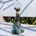 thumbnail image 4 of Solar Powered Elephant Garden Statue with Glass Outdoor Patio Yard Art Resin Craft Figurine Elegant, 4 of 8