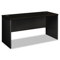 HON H38922.N.S 60 in. x 24 in. x 29.5 in. 38000 Series Desk Shell - Mahogany/Charcoal