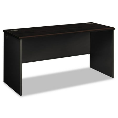 HON H38922.N.S 60 in. x 24 in. x 29.5 in. 38000 Series Desk Shell - Mahogany/Charcoal