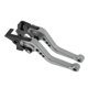 thumbnail image 1 of Palancas de freno y embrague cortas únicas para Moto Guzzi V7 Racer 2011-2021, ajustables en 6 posiciones, palanca de freno de manillar de motocicleta de aleación de aluminio tono titanio, 1 par, 1 of 7