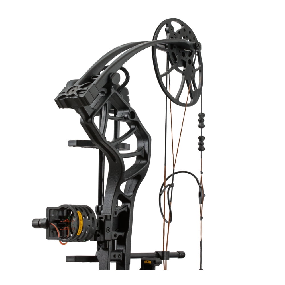 Bear Legit Maxx RTH RH70 Compound Bow, Adjustable 10-70 lbs, 14-30" Draw, Ready-To-Hunt Package, Black (AV54A23117R)
