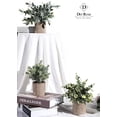 thumbnail image 3 of Der Rose 3 Pack Mini Potted Fake Plants Artificial Plastic Eucalyptus Plants for Home Office Desk Room Decoration, 3 of 6