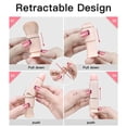 thumbnail image 4 of Brocha para polvos sueltos de viaje 8 en 1, brocha en ángulo, brocha para sombra de ojos, esponja de belleza, brocha para labios para mezclar bases, juegos de brochas de maquillaje portátiles, 4 of 6
