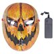 thumbnail image 1 of Máscara de calabaza luminosa de Halloween, máscara de Halloween aterradora transpirable ajustable para hombres y mujeres, 1 of 8