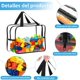 thumbnail image 3 of Paquetes de Bolsas Transparentes para Almacenamiento de Juguetes,bolsa de almacenamiento de juguetes de plástico,con Etiquetas y Cremallera de Metal,Para Bloques De Construcción,Libros (8PCS-L), 3 of 3