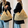 thumbnail image 6 of Kukuzhu Quilted Tote Bag for Women, Soft Puffer Tote Bag Lightweight Trendy Designer Lozenge Cos Bag Handbags, 6 of 7