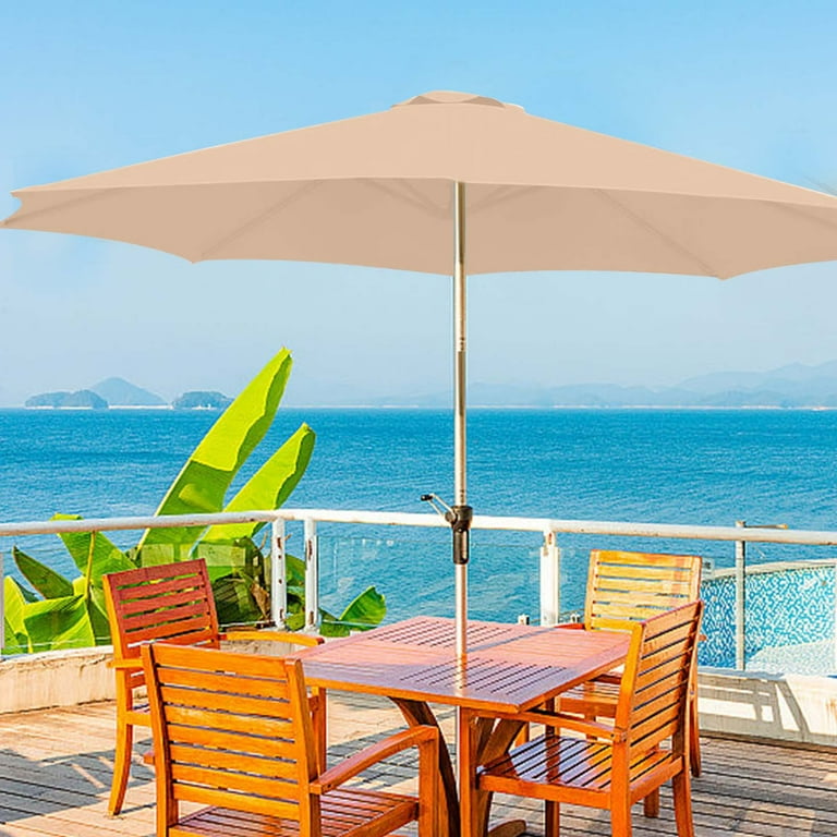 13 gray patio umbrella GVN 13 Feet Double-Sided Patio Twin Table Umbrella with Crank Handle-Gray,  Patio Offset Umbrella with Easy Tilt Adjustment, Cantilever Patio
