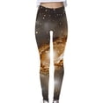thumbnail image 4 of Nebula Print High Waisted Yoga Pants for Women Stretchy Compression Leggings Cosmic Universe Pattern Gymwear, 4 of 5