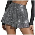 thumbnail image 2 of Kureaily Women's Sparkling Sequined Shorts And Sparkling Pants, 2 of 5