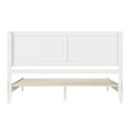 thumbnail image 2 of King Size Wood Platform Bed - Low Profile Modern Bed Frame, White Finish, 2 of 5