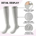 thumbnail image 6 of 3 Pairs Slouch Socks Women, Scrunchy Socks for Women Knee High Scrunch Socks Size 5-11, 6 of 6
