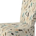 thumbnail image 4 of Designart "Boho Feathers Pattern" Upholstered Bohemian & Eclectic Accent Chair and Boho Arm Chair - Multiple Color & Pattern, 4 of 7