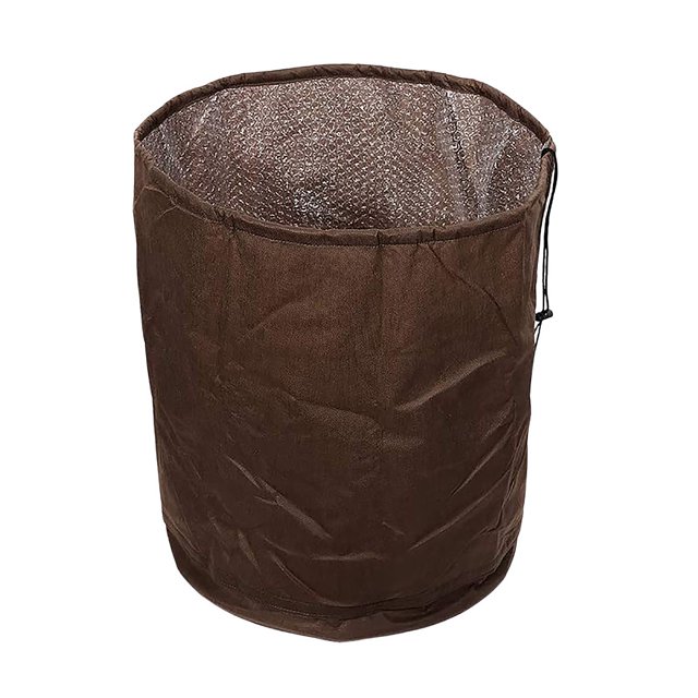 Anti-Ice Bag Outdoor Garden Plants Cover 1PCS Brown Bottom Removable Non-Woven Fabric Drawstring Design Gardening Tools