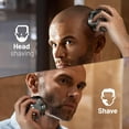 thumbnail image 3 of Prozing Head Shaver for Bald Men, Magnetic Electric Razor for Men, IPX7 Waterproof Rechargeable Shaver, 3 of 9