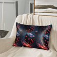 thumbnail image 2 of Pofeuu Cosmic Red Sparkle Dice Print Satin Pillowcase for Hair and Skin Pillow Cases, Silk Pillow Cases, Soft Cooling Pillow Covers, 20x30 Inches（Pillow core not included）, 2 of 7