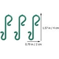 thumbnail image 2 of 200pcs Christmas Ornament Hooks Heavy Duty S Shaped Ornament Hangers Wreath Garland Hanging Hooks Christmas Plastic Hook for Christmas Tree Christmas Balls Party Decorations, 2 of 3